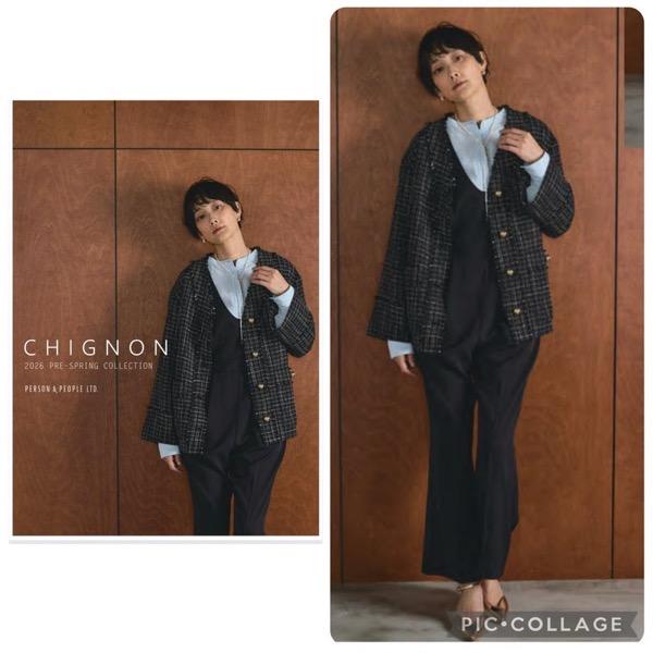 CHIGNON(シニヨン)/ツイードJK : アンドゥ - 通販 - Yahoo!ショッピング