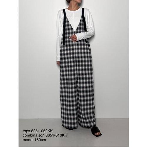 期間限定SALE★予約限定完売★CHIGNON★チェックVネックサロペット CHIGNON(シニヨン)/チェックVネックサロペット : アンドゥ