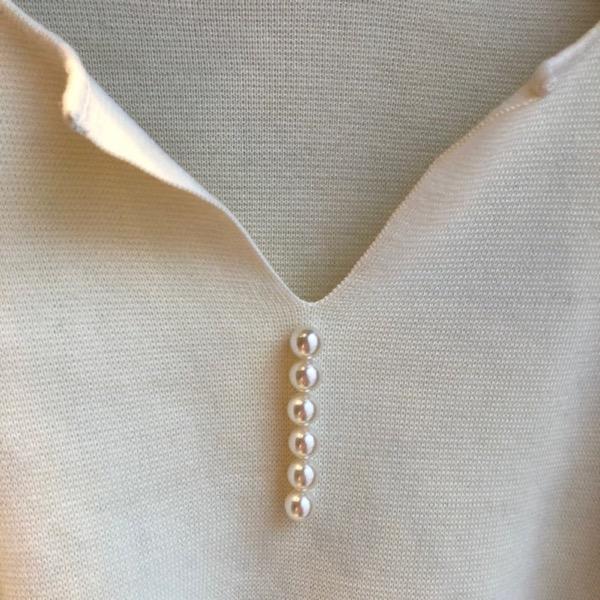 12000→8400】Rosiee(ロージー)/キーネックパールKNIT