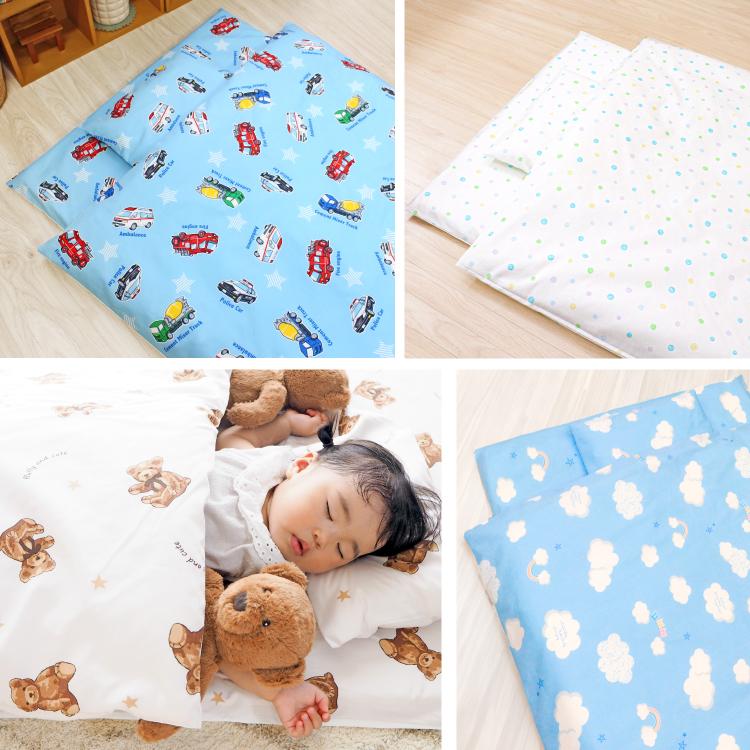 un doudou お昼寝布団セット 8点/3点 防水バッグ 洗える敷き布団 綿100