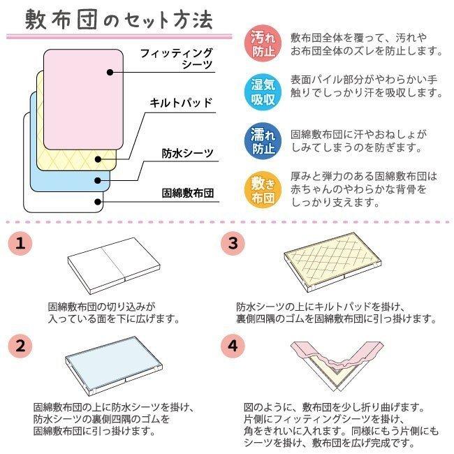 un doudou フィッティングシーツ 日本製 70×120cm 無添加コットン