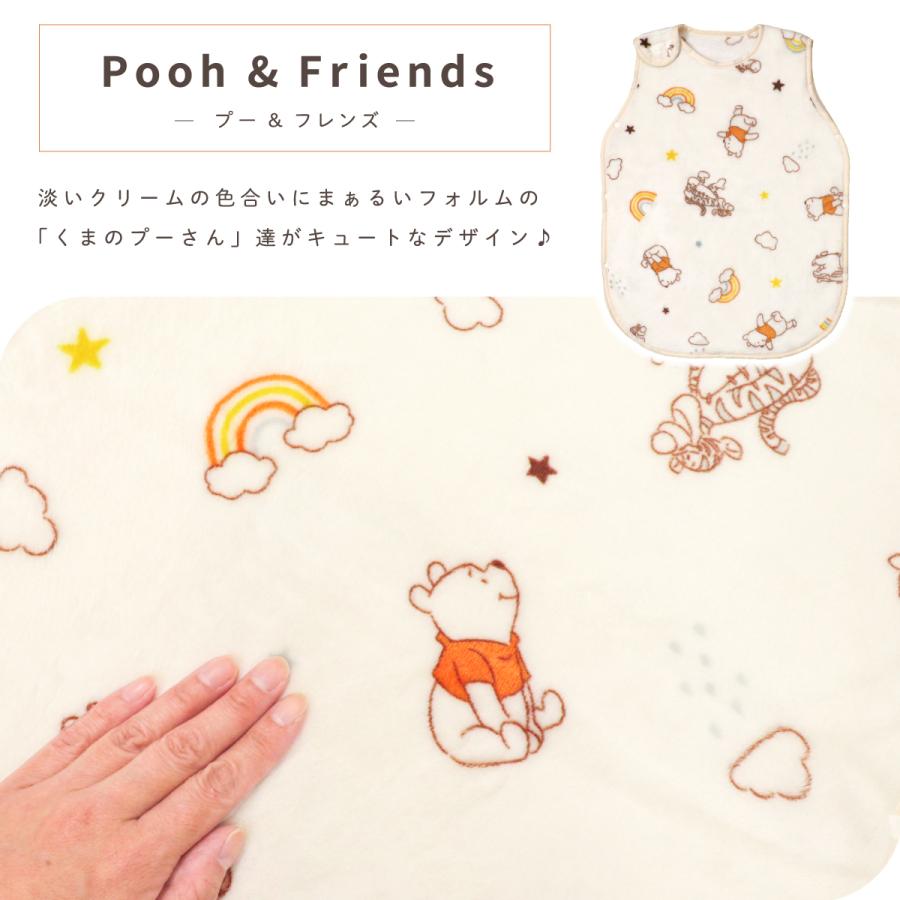Disney（ディズニー） あったか スリーパー 43×60cm プー ミッキー