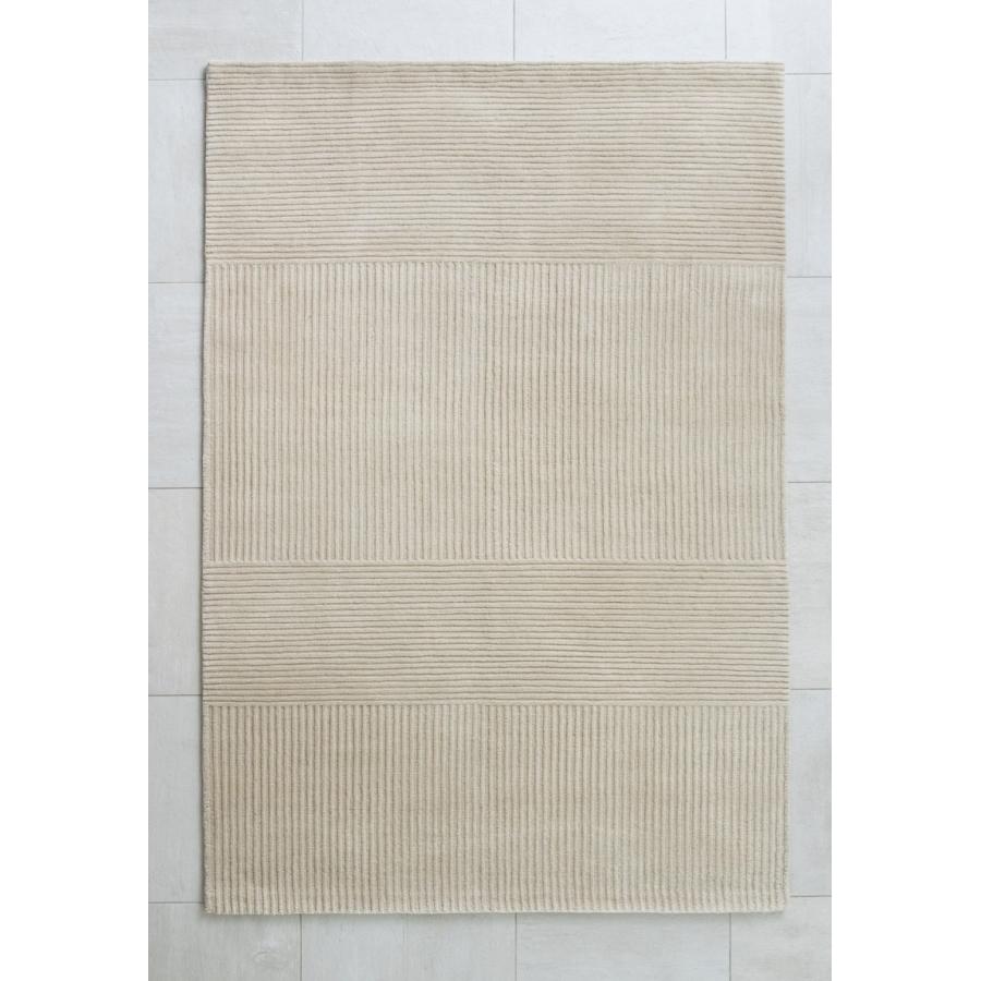 アップ＆ダウン「up&down」　手織りラグ/180×120cm/無染色/ウール/undyed+アンダイドプラスオリジナルラグ | 