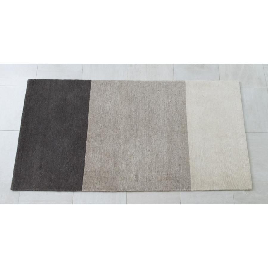 バンド「Band」　手織りラグ/200×100cm/無染色/ウール　undyed+アンダイドプラスオリジナル ラグ | 