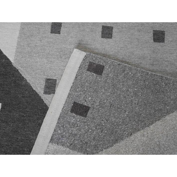 手織りラグ「まど」 デザイン脇阪克二　180×120cm/無染色/ウール undyed+アンダイドプラスオリジナル　ラグ |  | 03