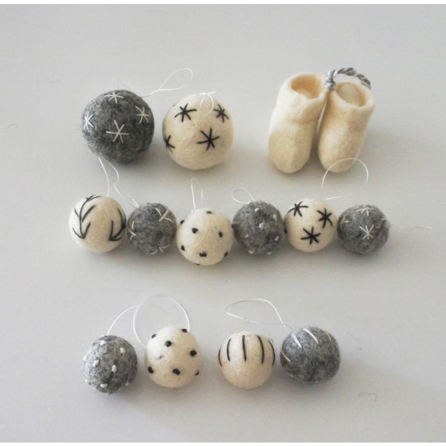 木製クリスマスツリー＋フェルトオーナメント　undyed+アンダイドプラス オリジナル　組み立て式/手作り |  | 10