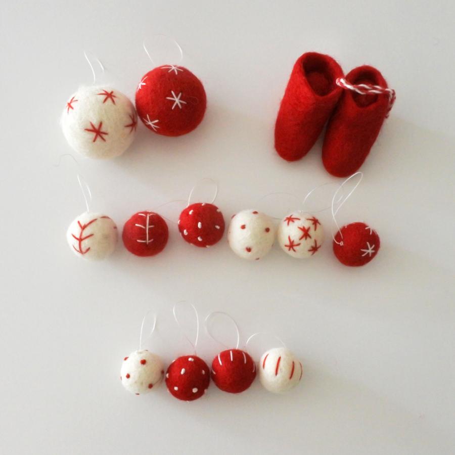 木製クリスマスツリー＋フェルトオーナメント　undyed+アンダイドプラス オリジナル　組み立て式/手作り |  | 06