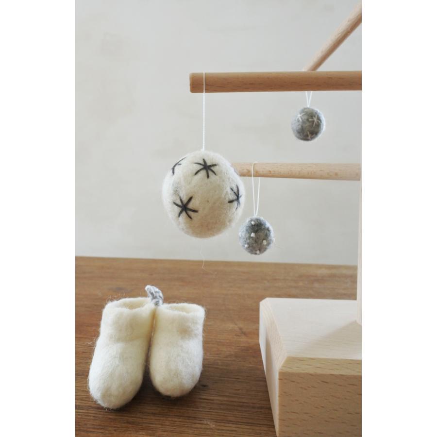 木製クリスマスツリー＋フェルトオーナメント　undyed+アンダイドプラス オリジナル　組み立て式/手作り |  | 09