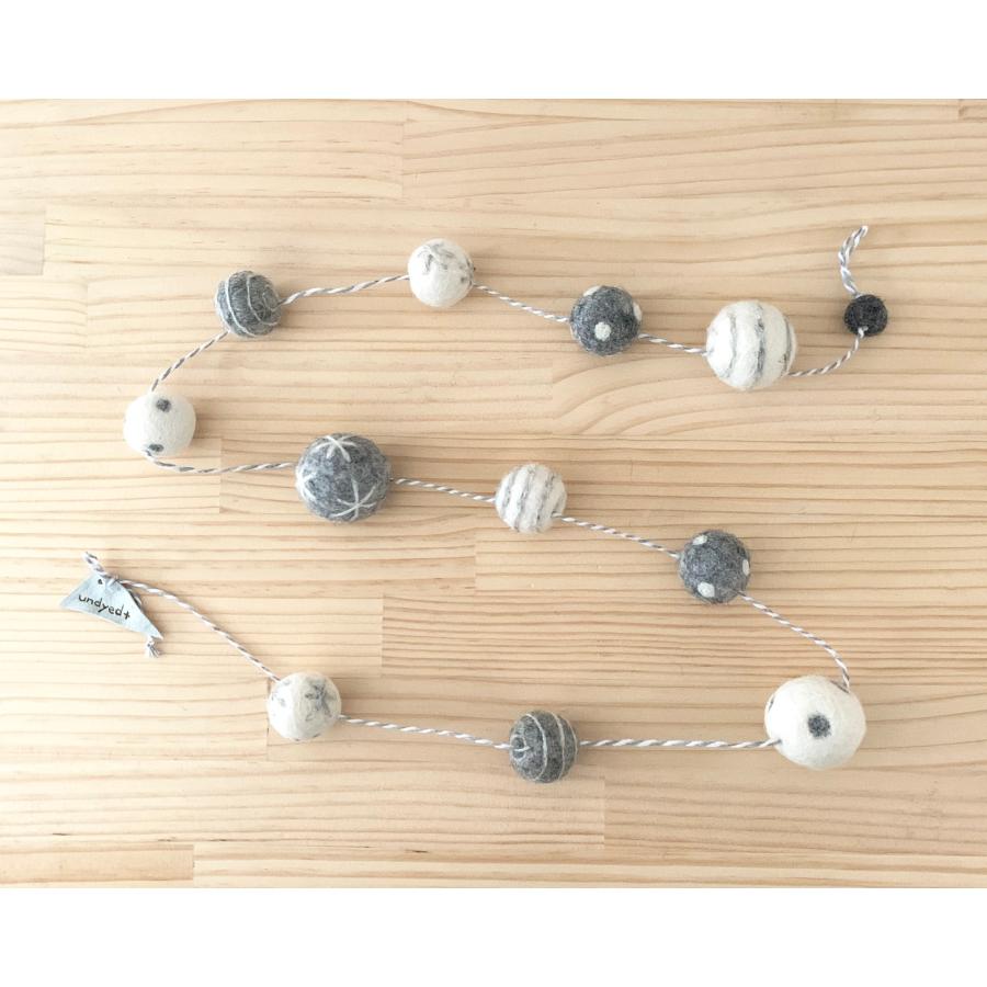 フェルトボール ガーランド クリスマスオーナメント アンダイドプラス