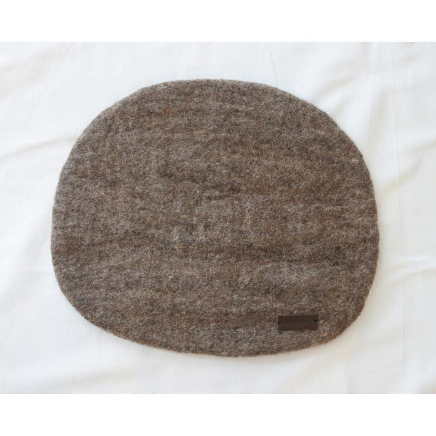 フェルト チェアーパッド　楕円　プラスマーク/椅子座布団 |  | 06