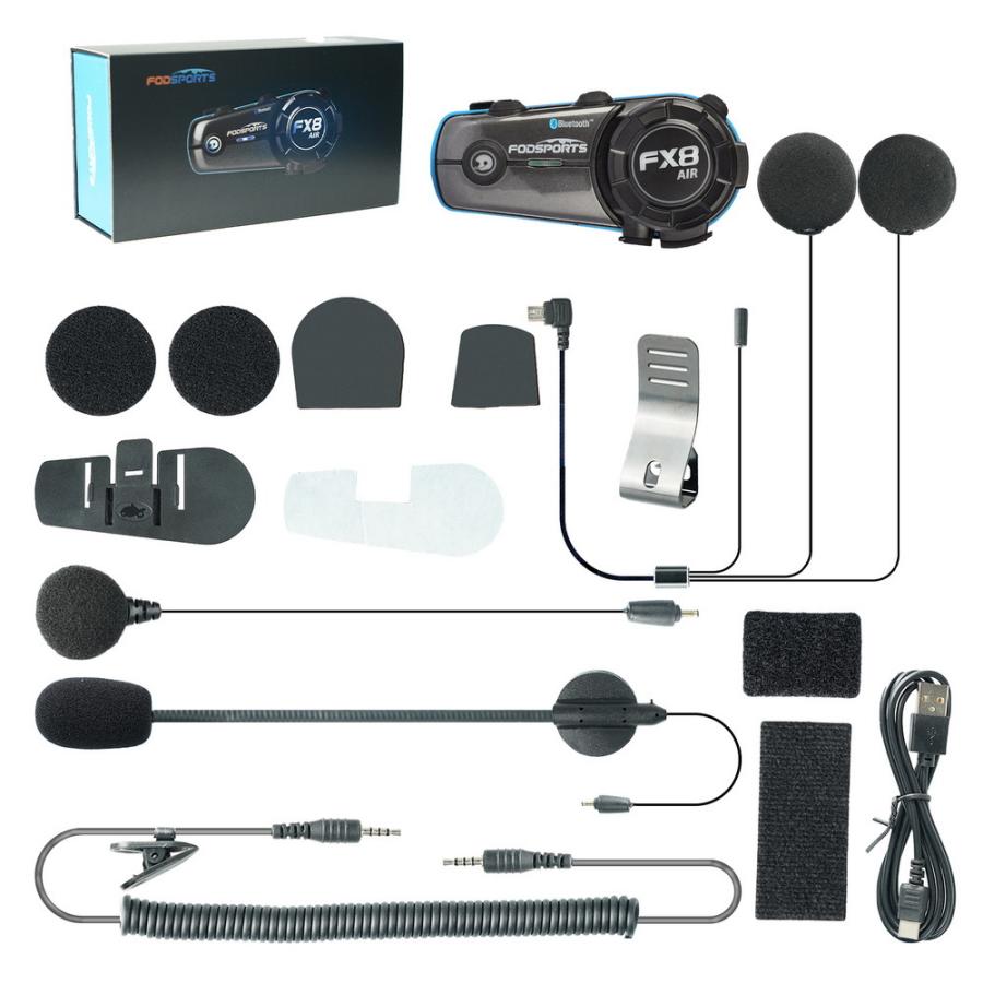 新品】Fodsports インカム FX8Air Bluetooth 5.0 インターコム 2人同時