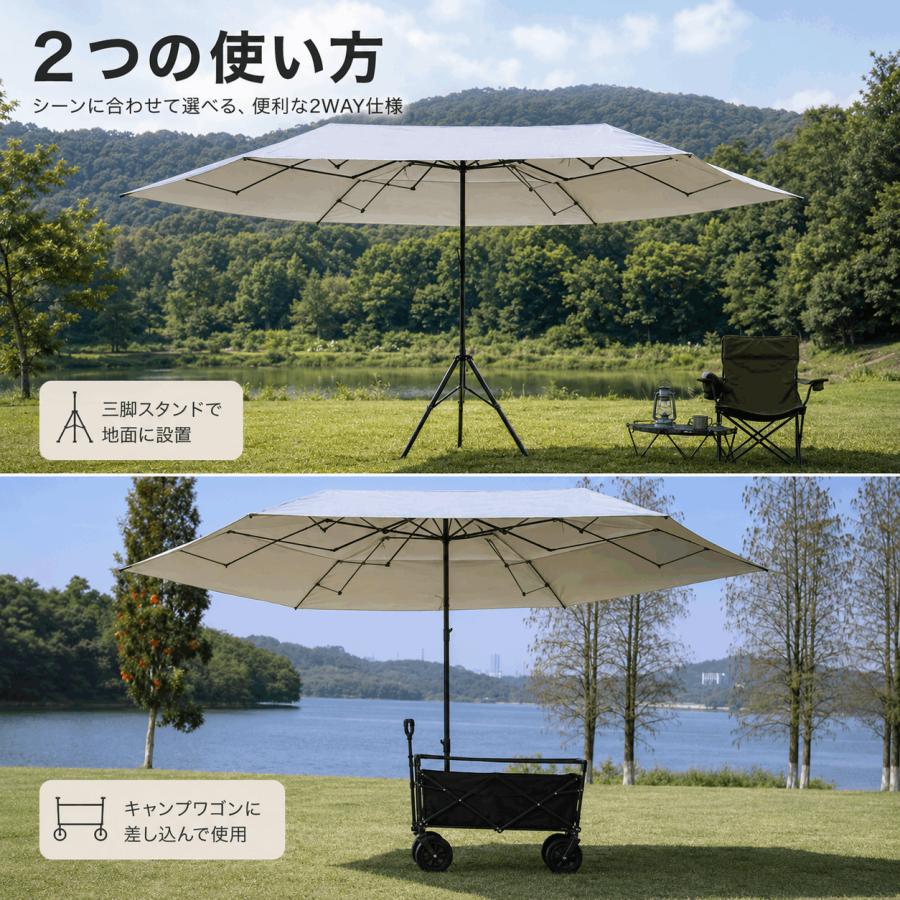 パラソル ガーデンパラソル アウトドア キャンプ 大型 UVカット 屋外