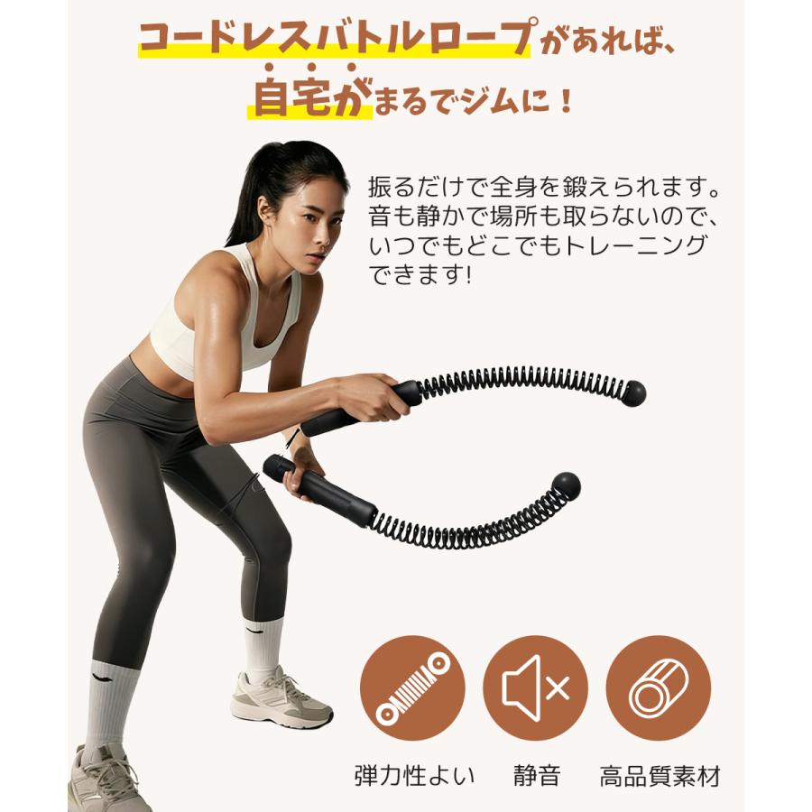 バトルロープ コードレスバトルロープ ロープレスバトルロープ 筋トレ