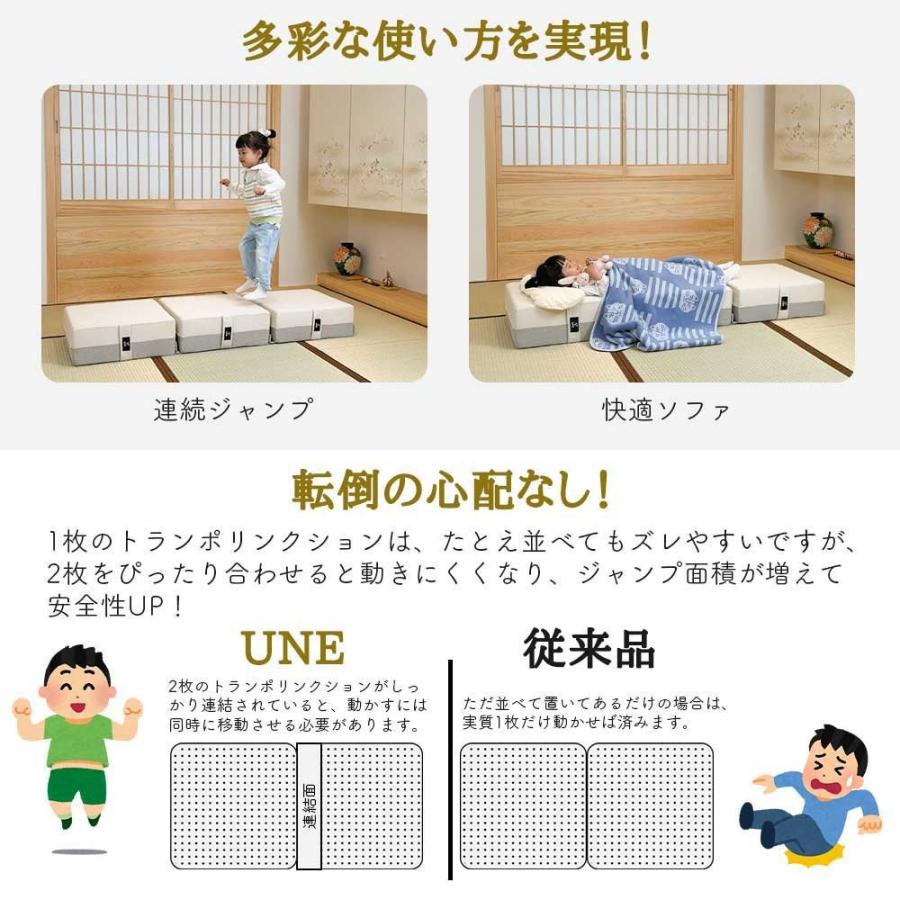 UNE トランポリン クッション 室内用 静音 自宅用 家庭用 ミニ