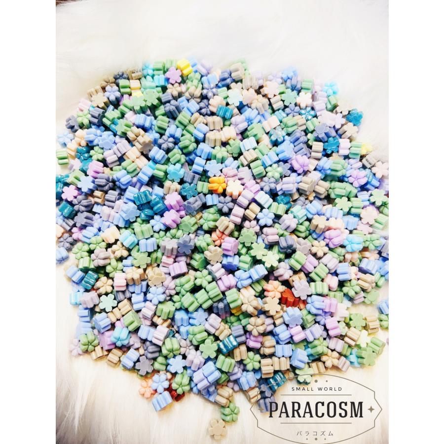 シーリングワックス　ミックス　空色＆桜色　幸せの小花（約125粒）40ｇ　シーリングスタンプ　レター　封筒　招待状　結婚式　ギフトボックス　DIY用 |  | 01