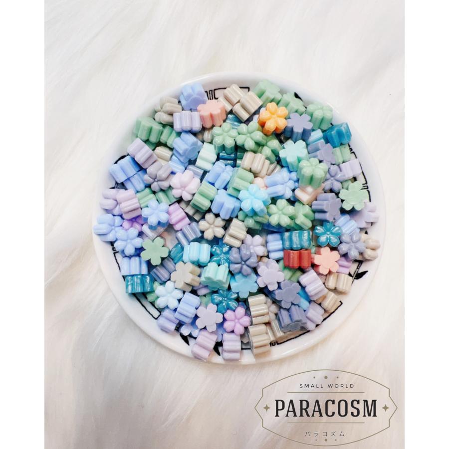 シーリングワックス　ミックス　空色＆桜色　幸せの小花（約125粒）40ｇ　シーリングスタンプ　レター　封筒　招待状　結婚式　ギフトボックス　DIY用 |  | 02