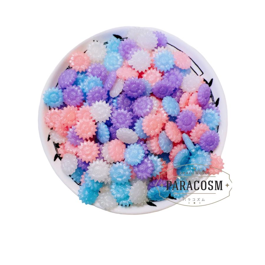シーリングワックス　ミックス　ブルー＆ホワイト　海の花　（約125粒）40ｇ　シーリングスタンプ　レター　封筒　招待状　結婚式　ギフトボックス　DIY用 | 