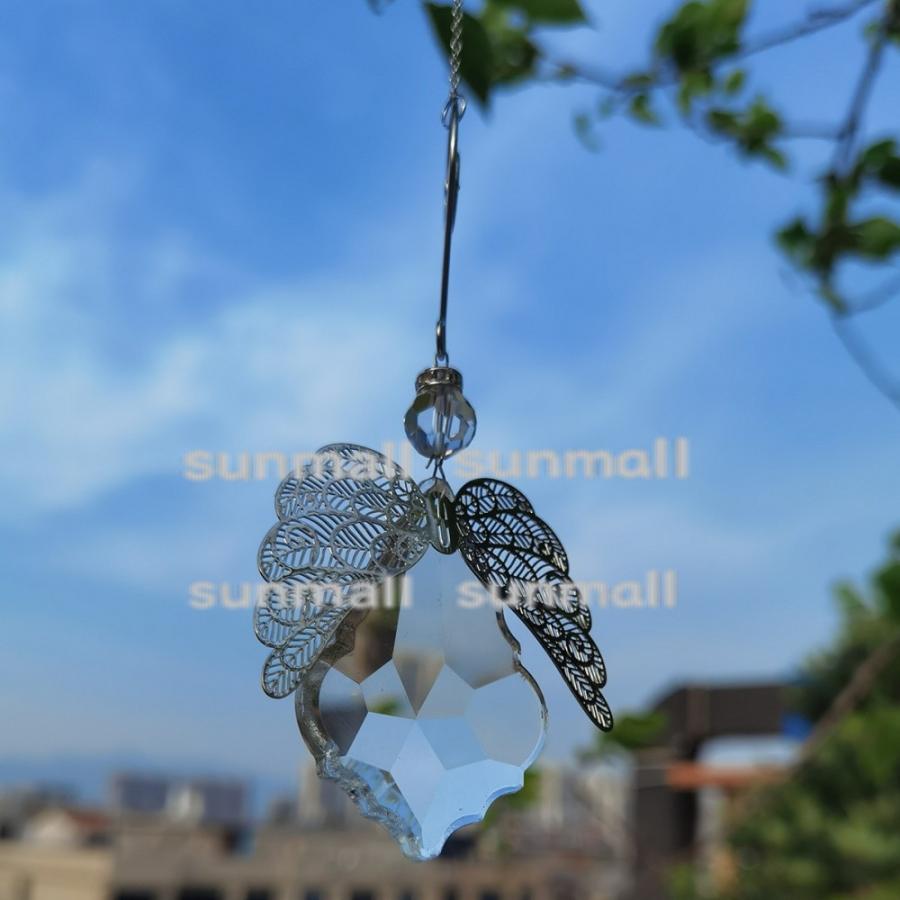 1点）選べる4タイプ♪ミニサンキャッチャー 天使モチーフ／クリスタル