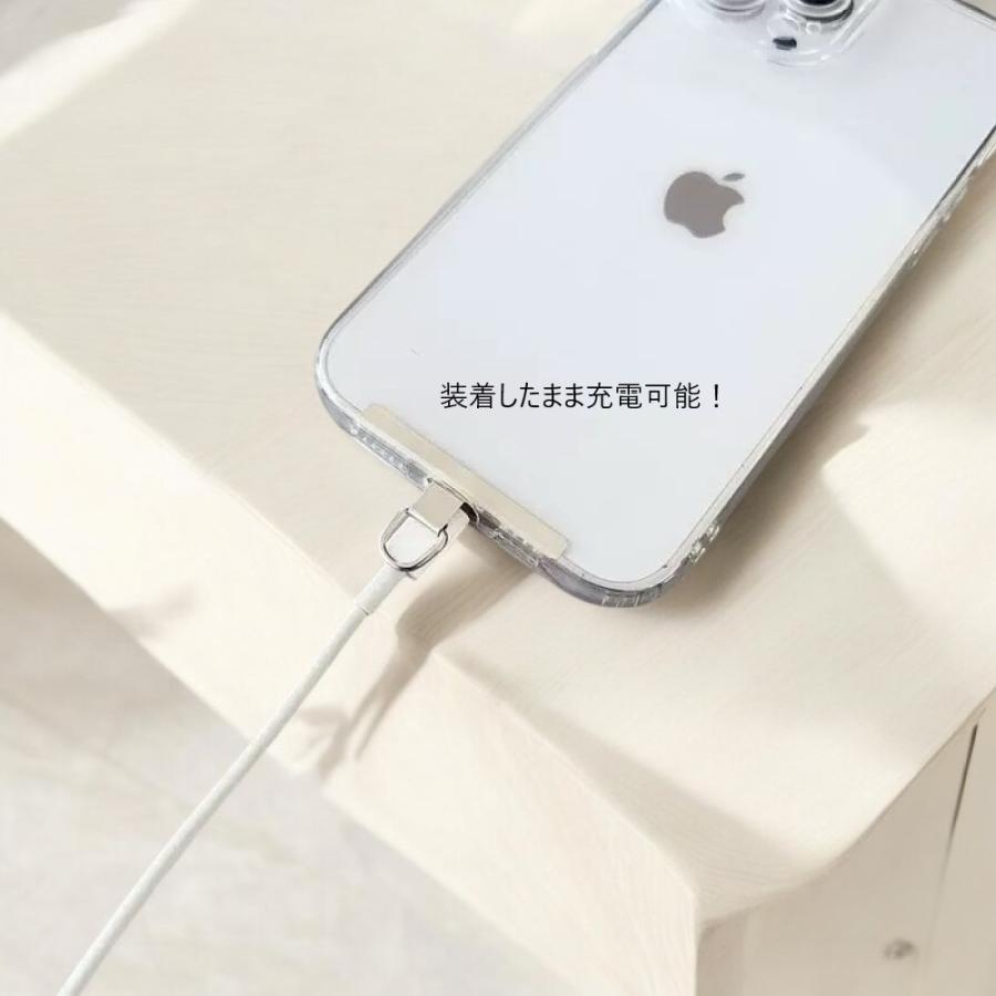 （１点）ミニマルスマホストラップホルダー 装着したまま充電可能！シンプルスマホホルダー スマホストラップ金具 ミニマルデザインアクセサリー | 