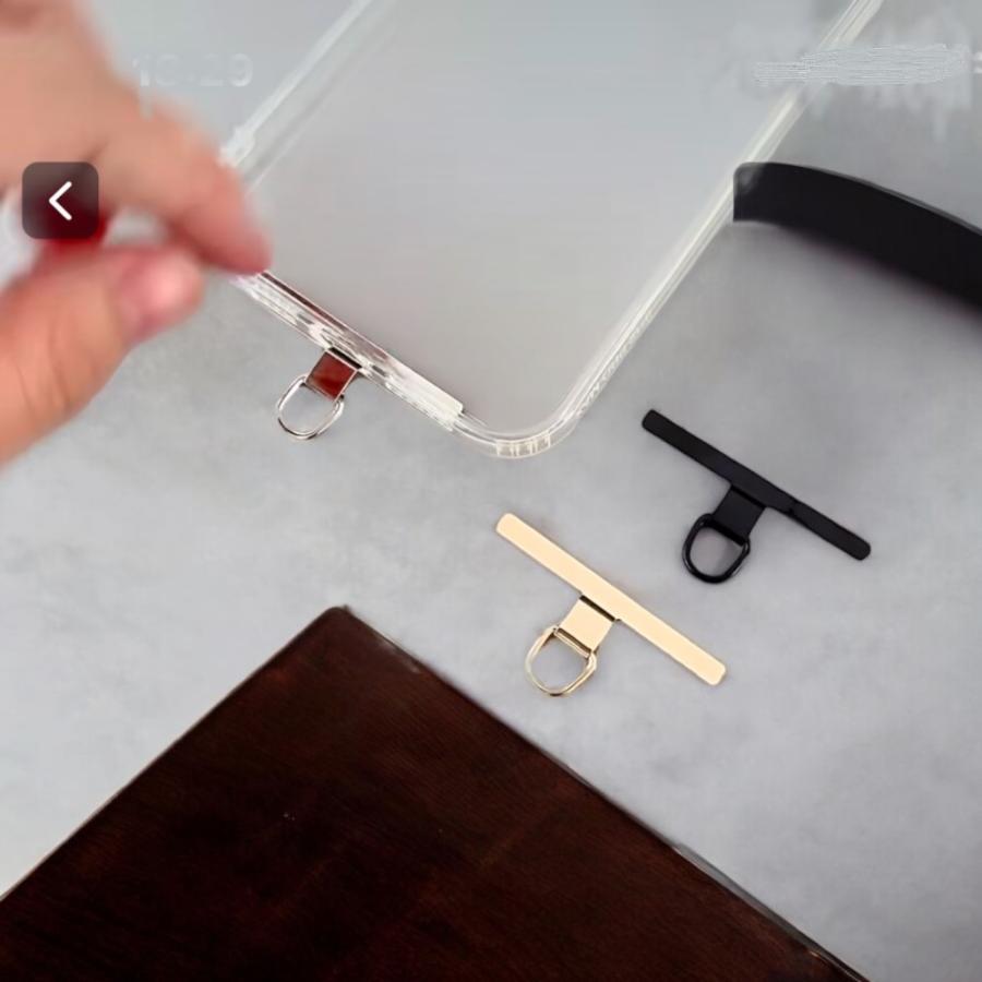 （１点）ミニマルスマホストラップホルダー 装着したまま充電可能！シンプルスマホホルダー スマホストラップ金具 ミニマルデザインアクセサリー |  | 03