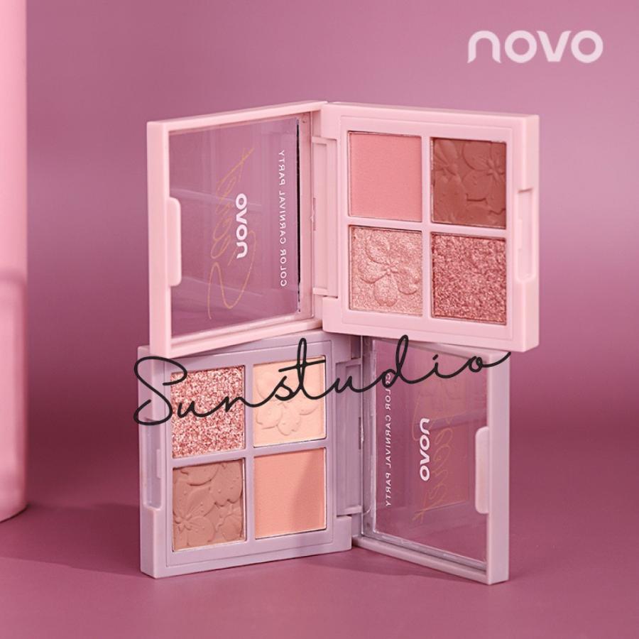 中華コスメNOVO 4色アイシャドウパレット 中華コスメ 中華風