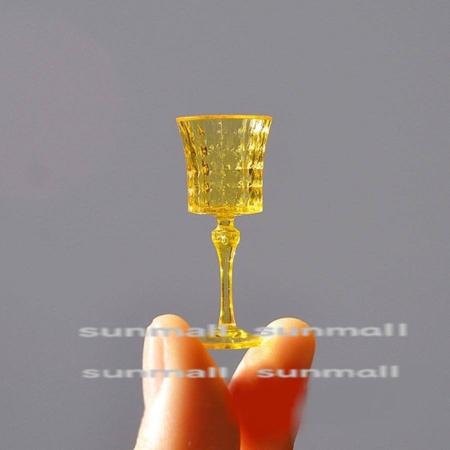 1セット7点販売】【選べる8色】ミニチュア ガラス風食器 ドールハウス