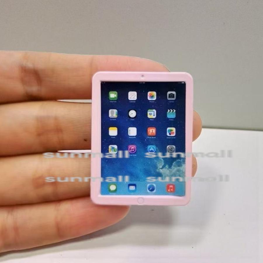 1点販売】【選べる6色】ミニチュア タブレット風パッド ドールハウス用 
