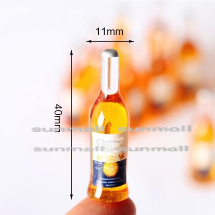 1点のみ販売】ミニチュア ビールボトル ドールハウス用飲料模型