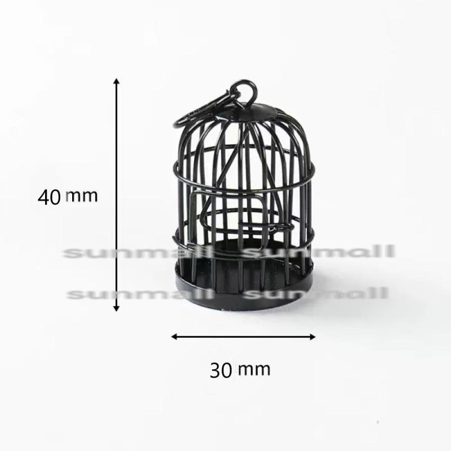 1点のみ販売】【2色から選べる】ミニチュア鳥かご アンティーク風