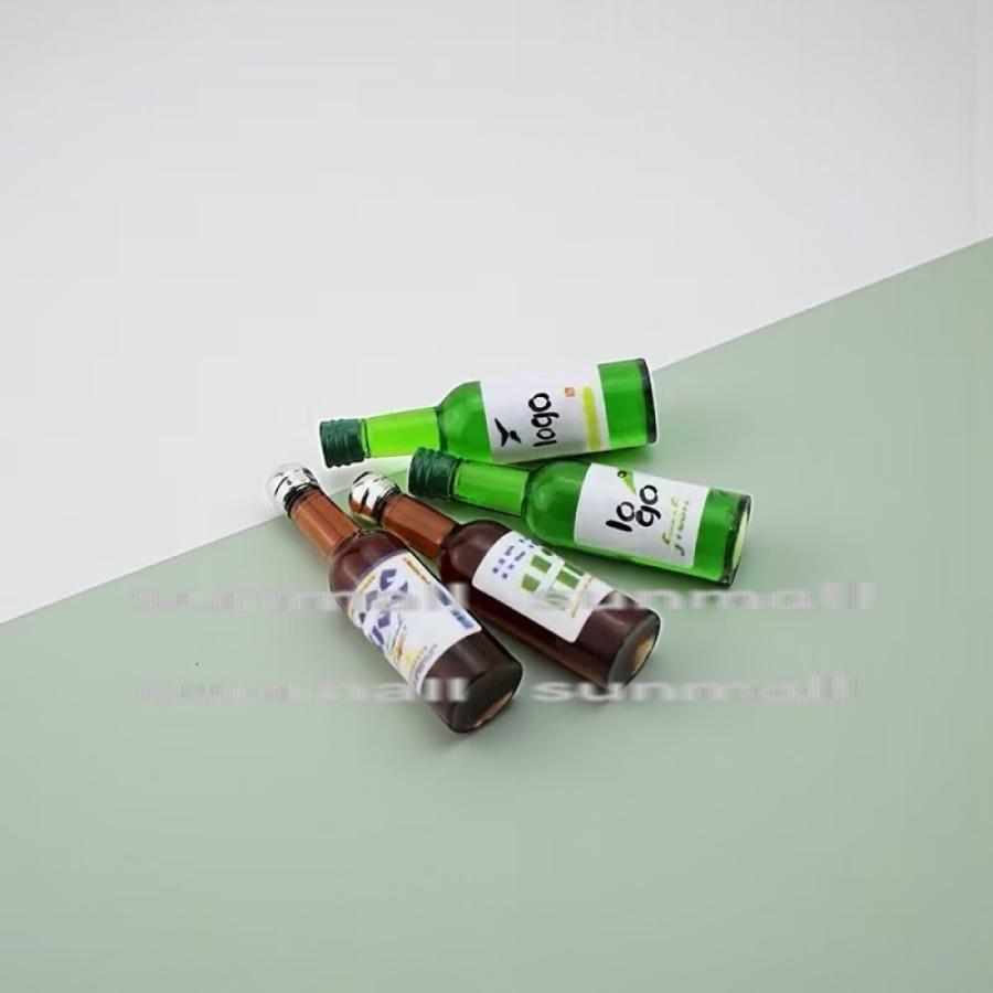 1点販売】【4タイプ選択】韓国焼酎風 ミニチュアボトル 小瓶タイプ