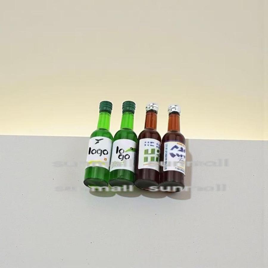1点販売】【4タイプ選択】韓国焼酎風 ミニチュアボトル 小瓶タイプ
