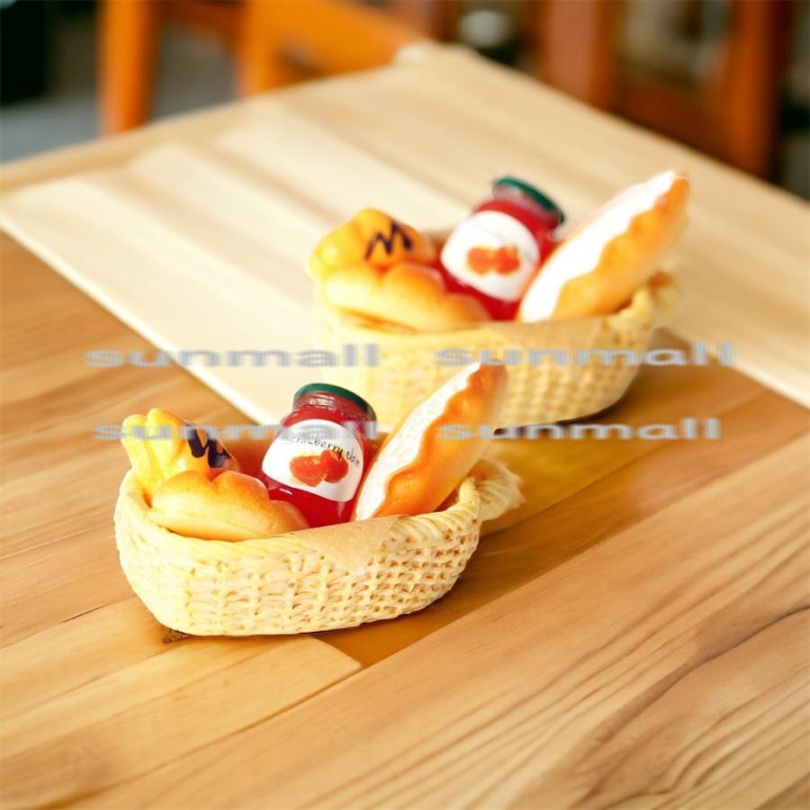 1セット5点販売】ミニチュア パン＆ジャムバスケットセット 5点入り