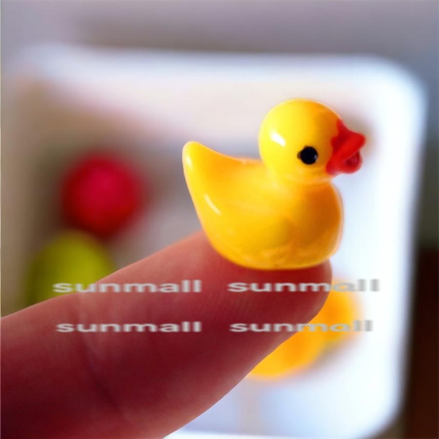 1点販売】【6色から選べる】ミニチュア アヒル フィギュア 指先サイズ