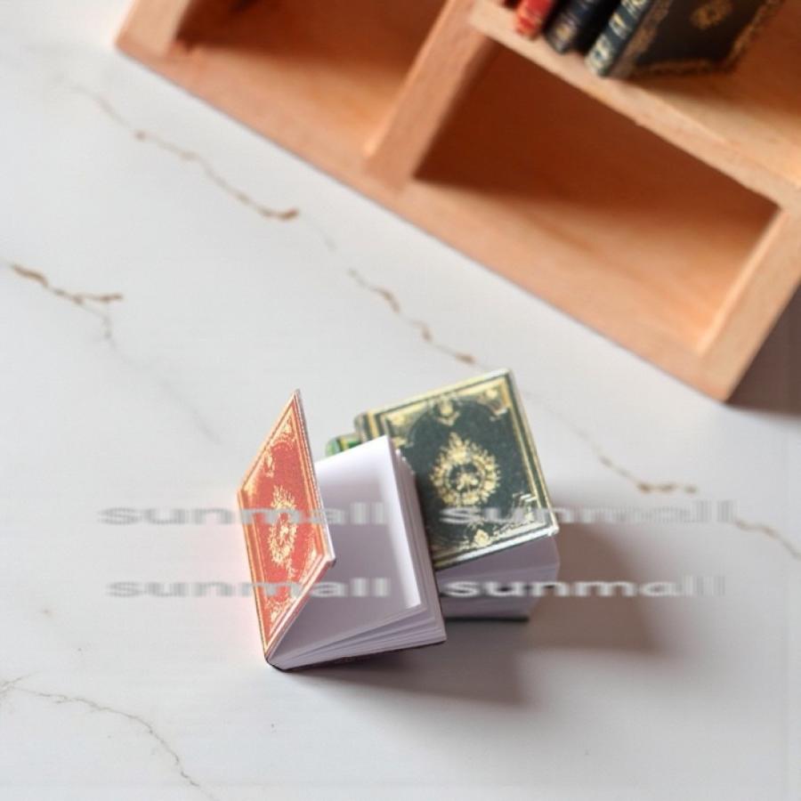 1セット3冊販売】【選べる8色】ミニチュア 洋書 レトロブック 3冊