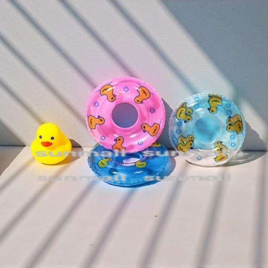 1点販売】【5色を選択できる】ミニチュア浮き輪 アヒル柄 ドール用