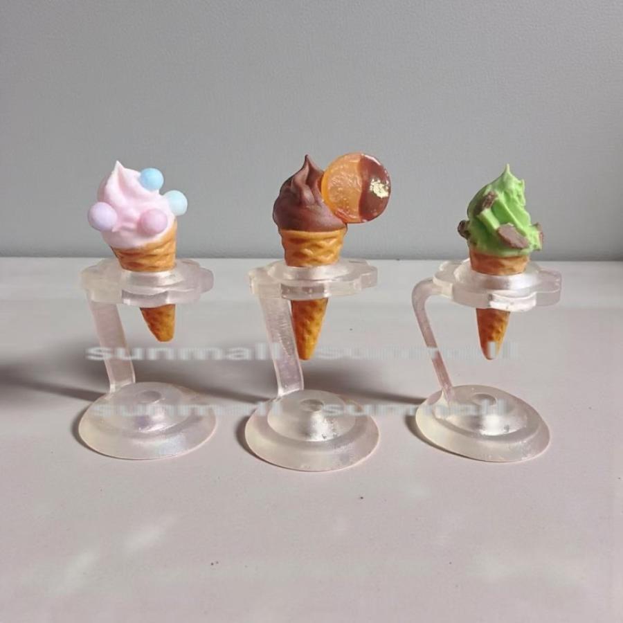 1点販売】【5タイプ選択】ミニチュア アイスクリーム＆スタンド