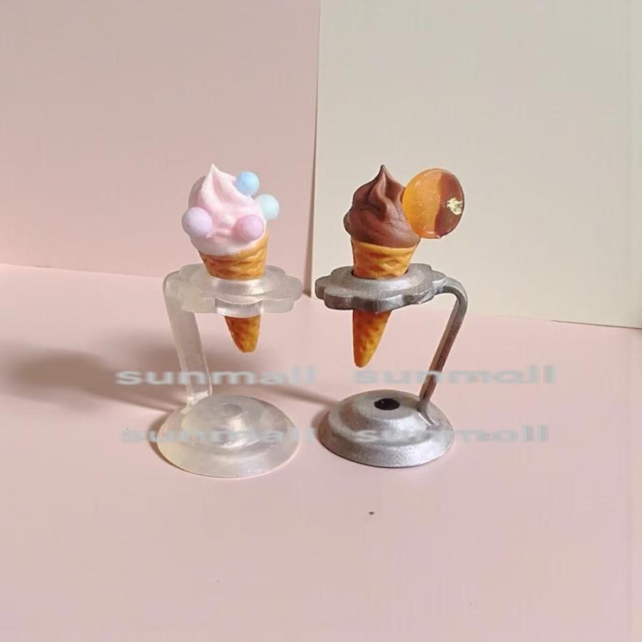 1点販売】【5タイプ選択】ミニチュア アイスクリーム＆スタンド