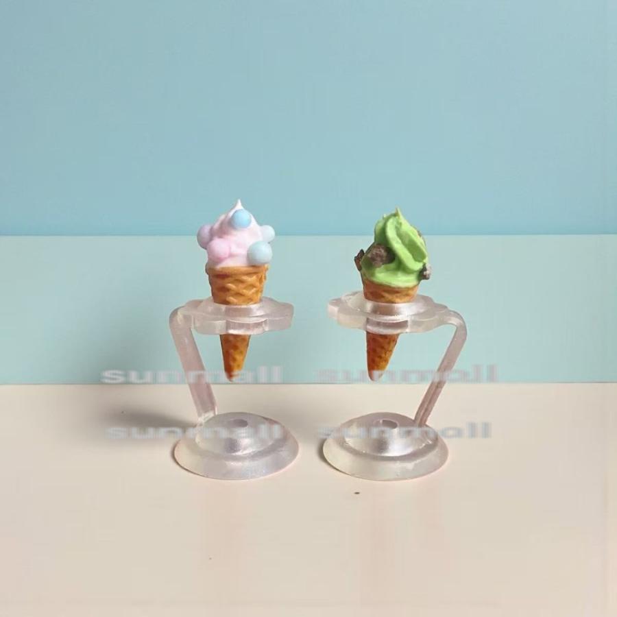 1点販売】【5タイプ選択】ミニチュア アイスクリーム＆スタンド