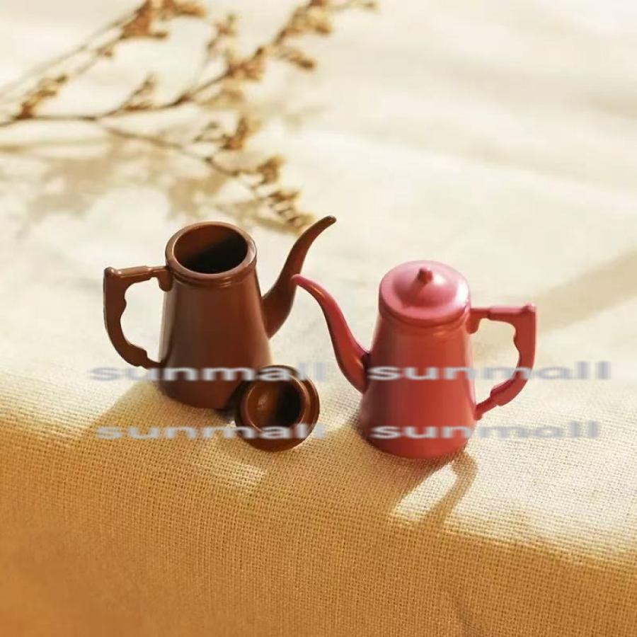 1点販売】【5色を選択できる】ミニチュアクラシックケトル＆コーヒー