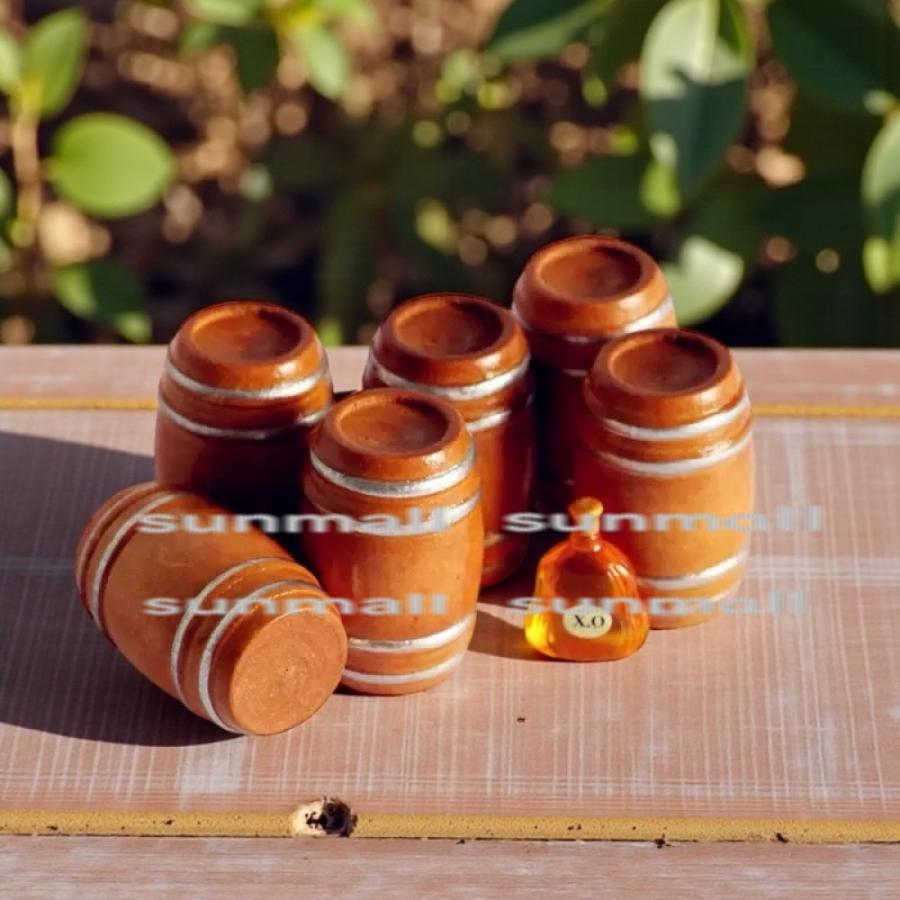 1点のみ販売】ミニチュア 木製樽 1点販売 1/12スケール対応 ウッド