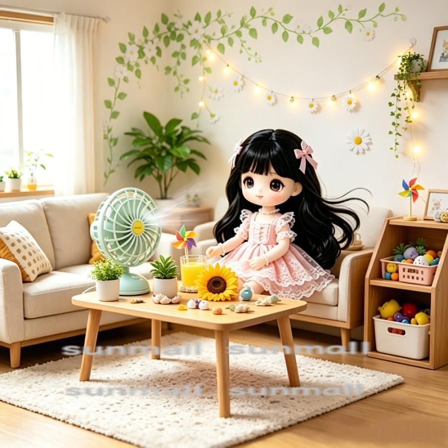 1点販売】【4色から選べる】ミニチュア 卓上扇風機 1/6 1/12 ドール
