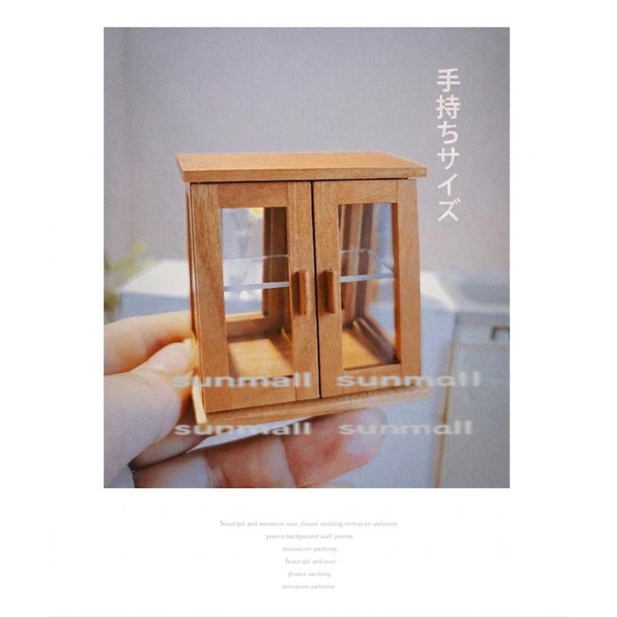 1点販売】【2色/2タイプから選択可能】ミニチュア展示棚 ショーケース