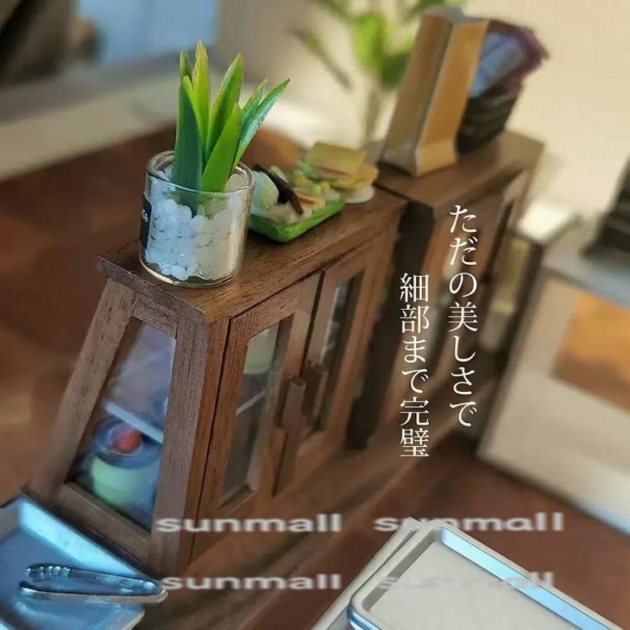 1点販売】【2色/2タイプから選択可能】ミニチュア展示棚 ショーケース