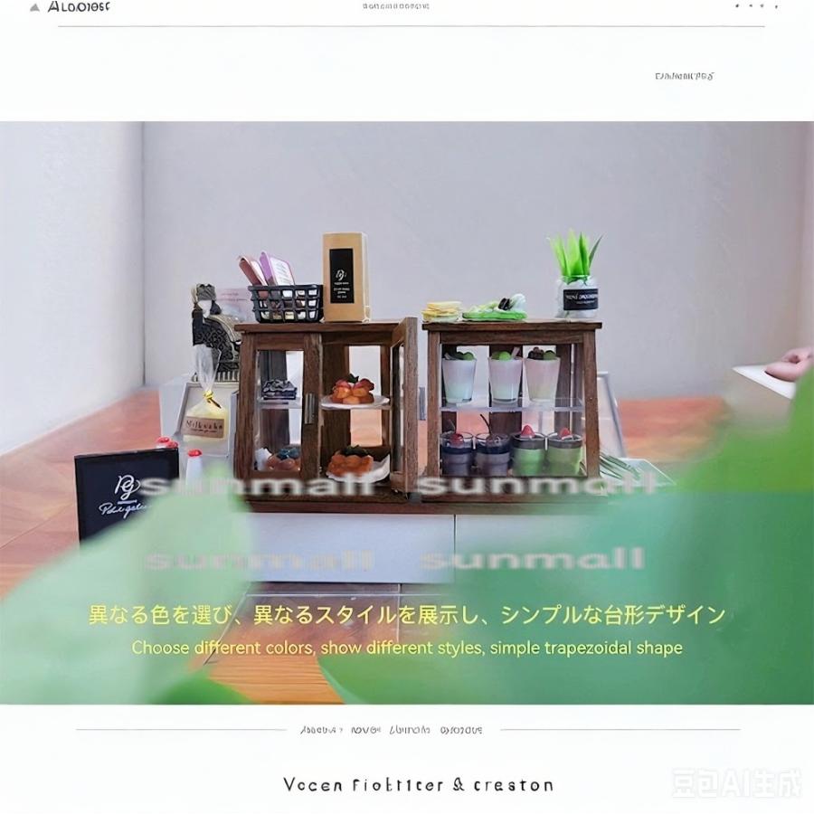 1点販売】【2色/2タイプから選択可能】ミニチュア展示棚 ショーケース