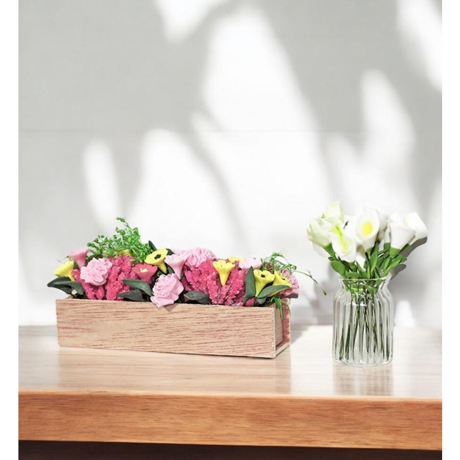 1点）ミニチュア花壇 グーレーガーデン（木製箱）ミニチュアガーデン