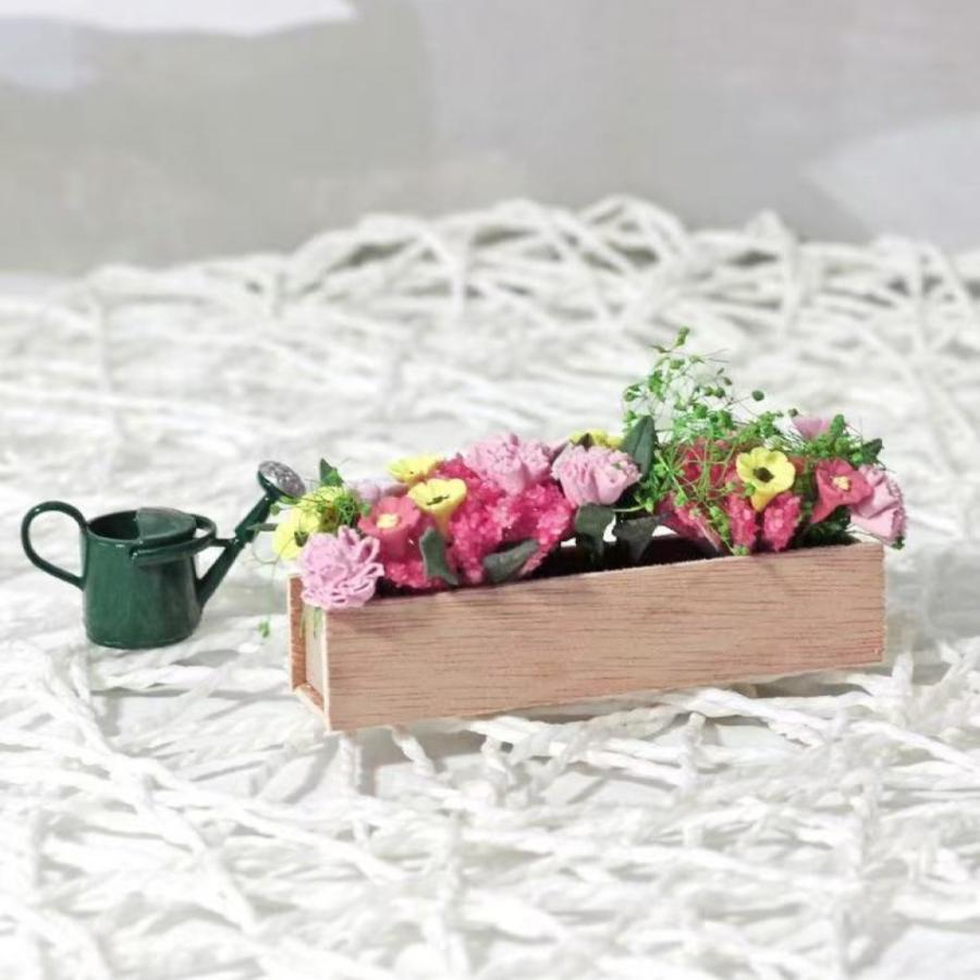T-Doll様❤️専用 ドールハウス 樹脂粘土花瓶付きミニ薔薇 T-Doll様