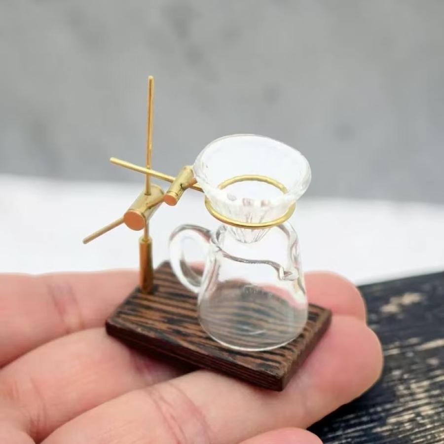1セット販売】【組み立て式】ミニチュア コーヒードリップセット 1