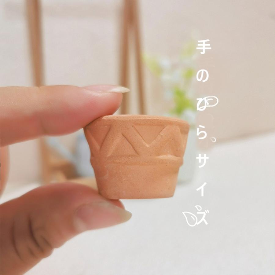 1点）ミニチュア壁掛け鉢 素焼きミニポット 壁掛け花鉢 小さい観葉植物