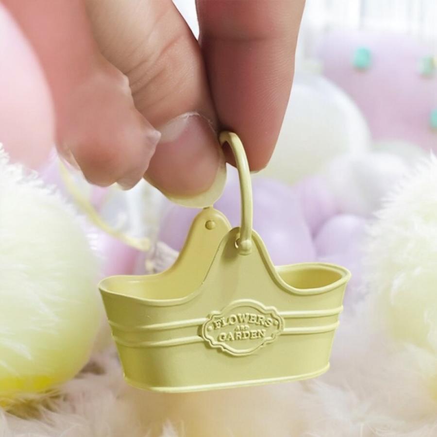 1点）ミニチュアカラフルバケツセット 合金製 8色選べる 可愛い収納