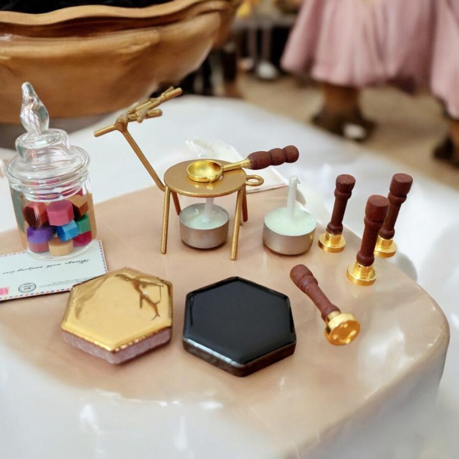 1セット）ミニチュアシーリングワックスセット（封蝋スタンプ